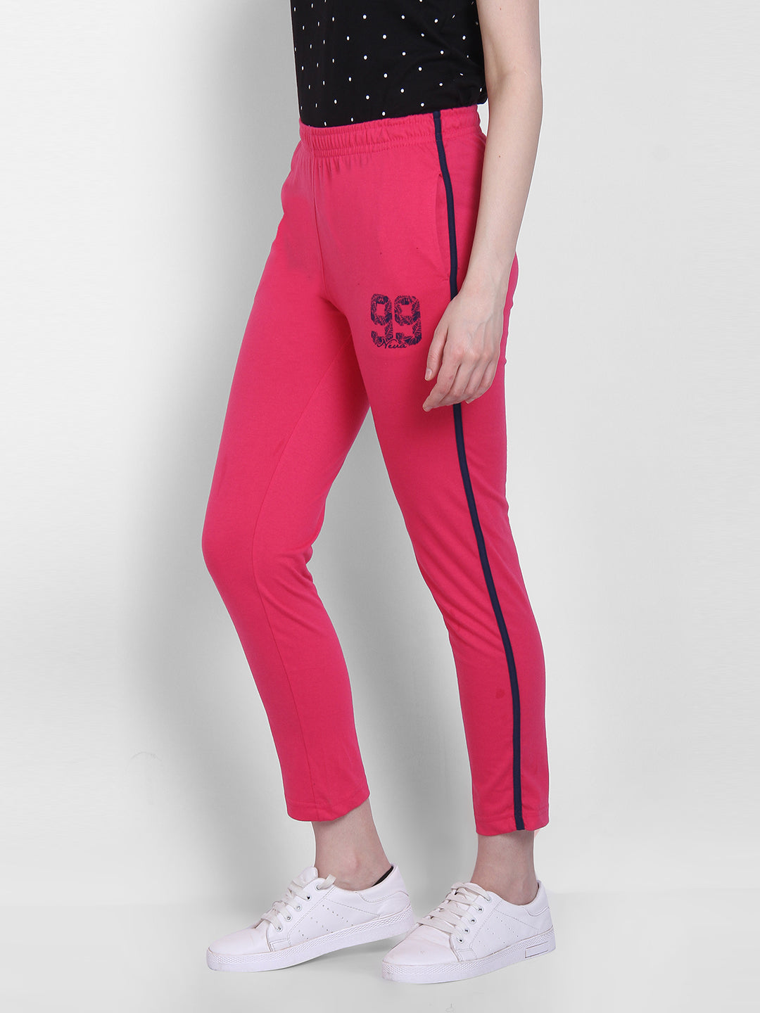 Womens Regular Fit Pink Track Pants S  Amazonin Clothing  Accessories