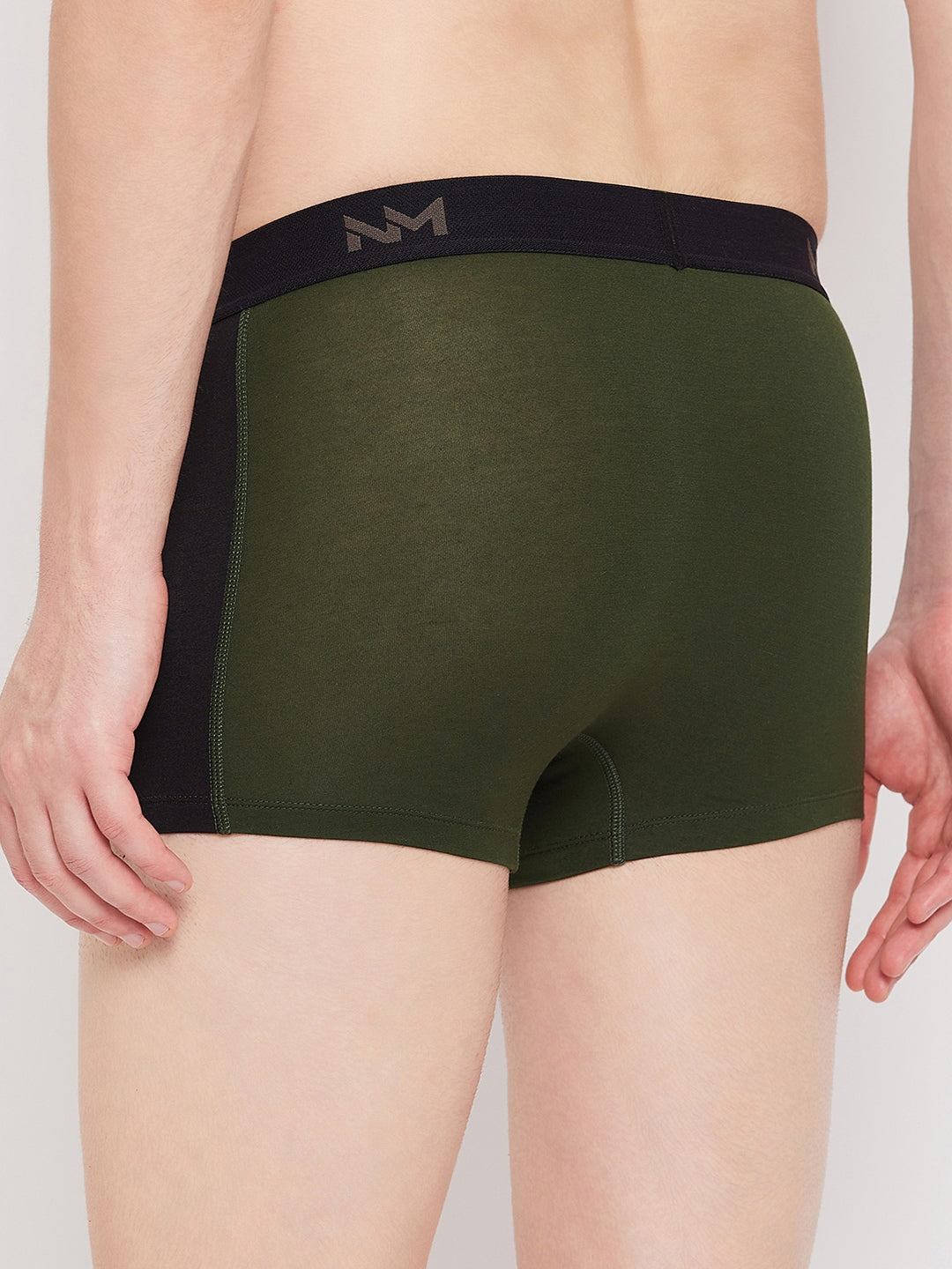 Neva Modal Solid Short Trunk Underwear for Men-  Sea Green, Olive, Blue Collection (Pack of 3)