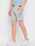 Livfree Men's Bermuda in Wave Pattern Both Side Zipper Pockets - Grey Mix