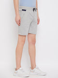 Livfree Men's Bermuda in Wave Pattern Both Side Zipper Pockets - Grey Mix