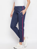 Livfree Women's Milange Trackpant - Denim Mix