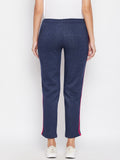 Livfree Women's Milange Trackpant - Denim Mix