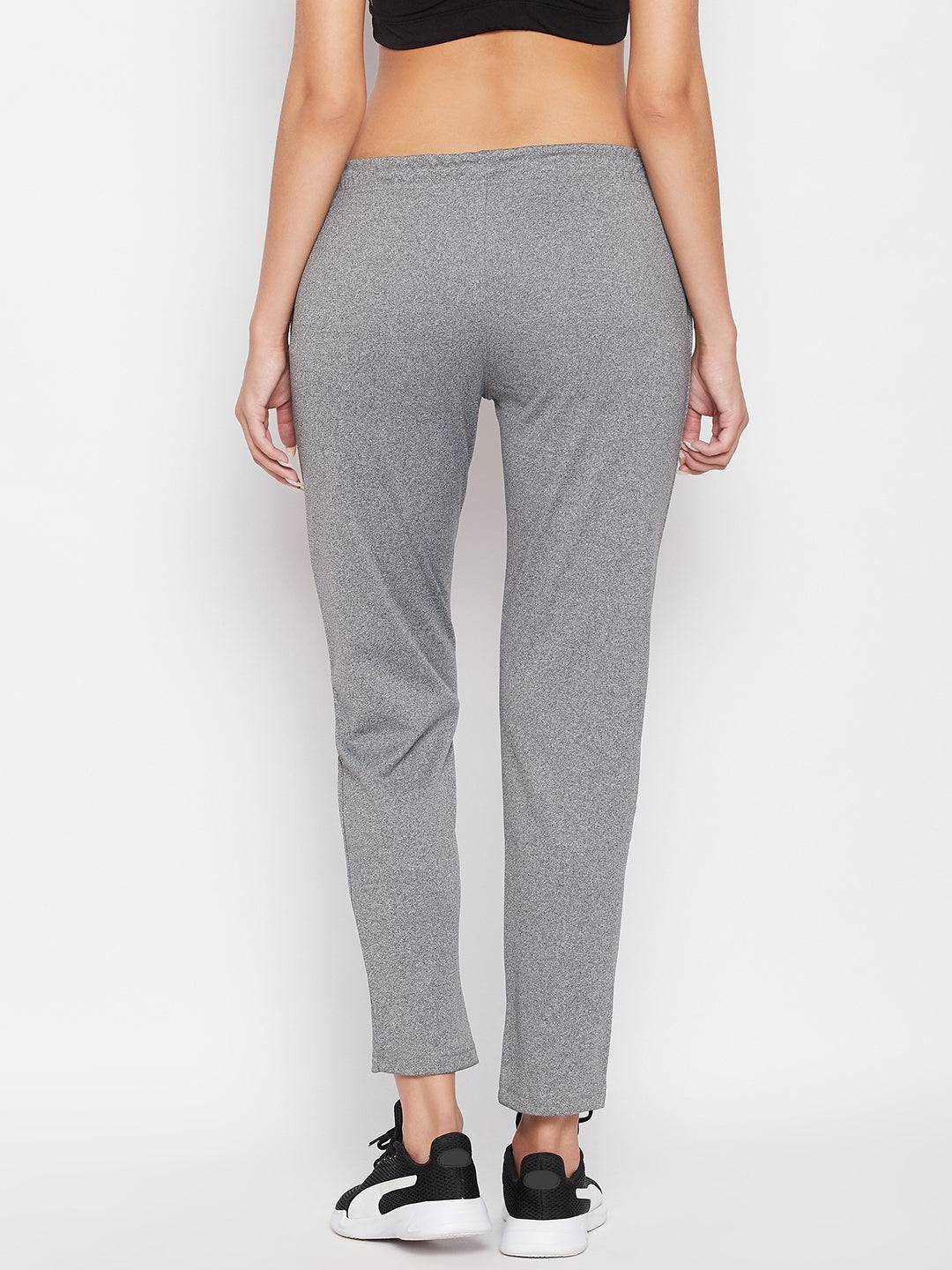 Livfree Women's Milange Trackpant - Milange grey