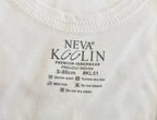 Men's Neva Koolin White Round Neck Sleeveless Sandow Vest - Cotton, Extra Soft, Creating Koolin Effect for Comfort - Ideal for Summer, Gym, and Everyday Wear- Pack of 6 Pcs