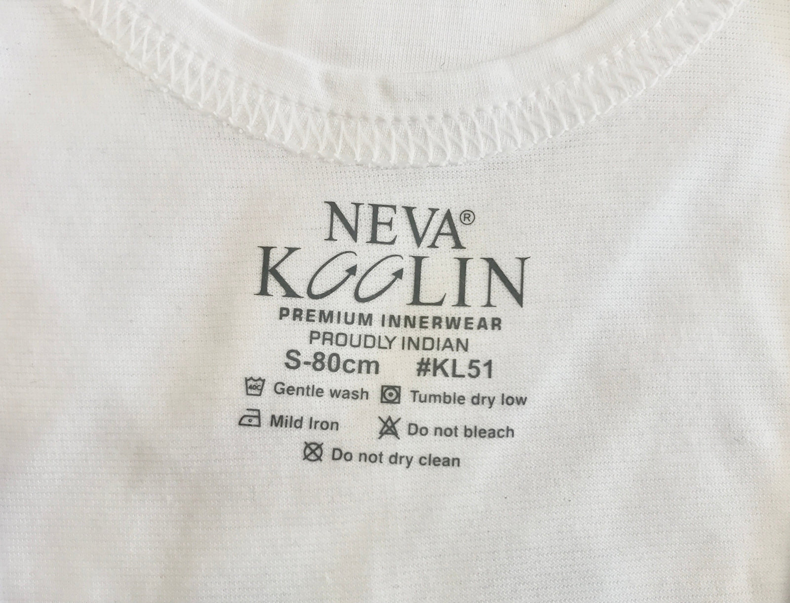 Men's Neva Koolin White Round Neck Sleeveless Sandow Vest - Cotton, Extra Soft, Creating Koolin Effect for Comfort - Ideal for Summer, Gym, and Everyday Wear- Pack of 6 Pcs