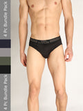 Neva Koolin Men's Solid Brief| Pack of 4