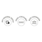 Neva Modal Base Super soft Mens Printed V-Shape Brief- Sky