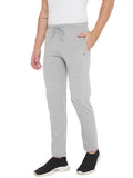 Livfree Men's Track Pant in Solid Pattern Back and Side pockets - Milange Grey