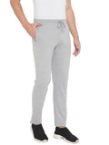 Livfree Men's Track Pant in Solid Pattern Back and Side pockets - Milange Grey