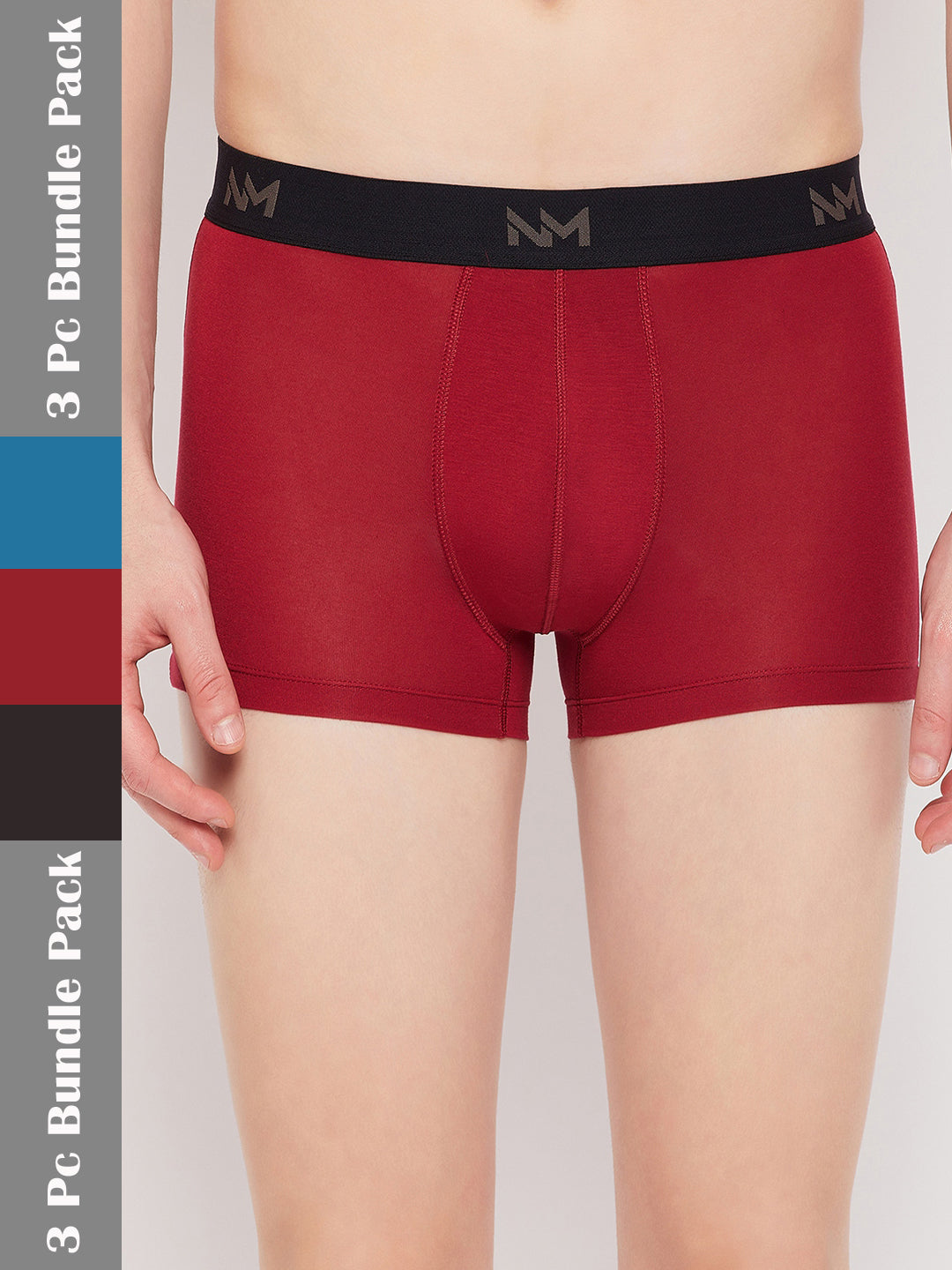 neva solid red short trunk for men