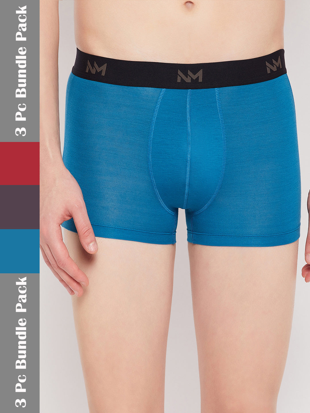neva solid short trunk underwear for men