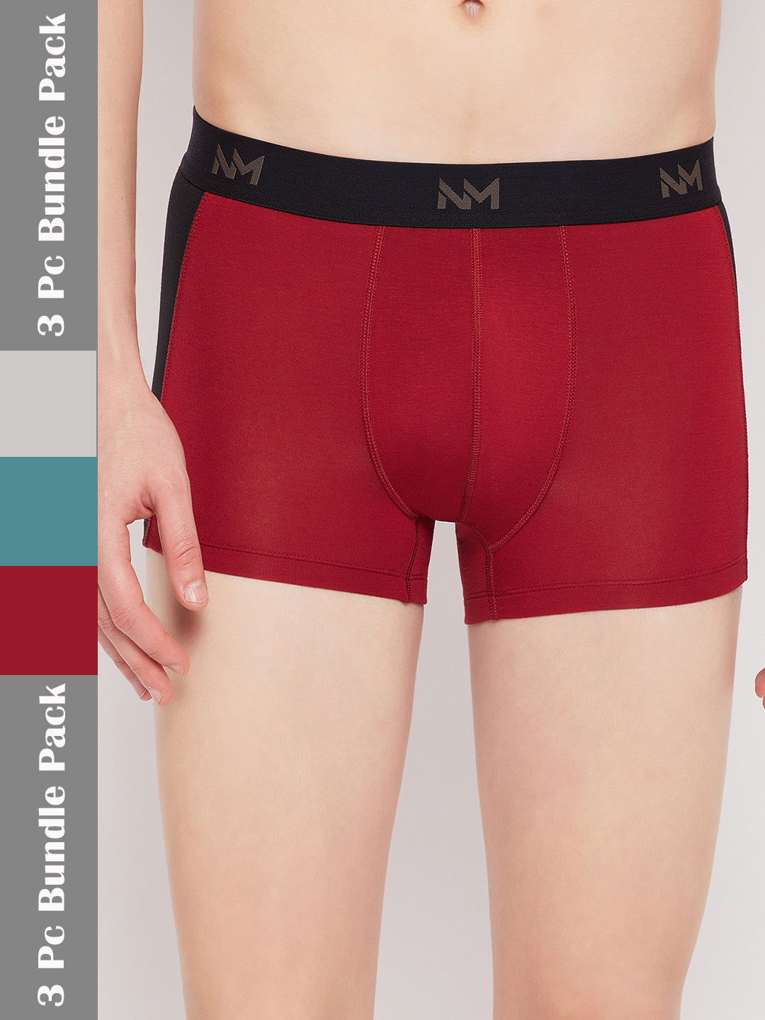 Neva solid short trunks underwear for men