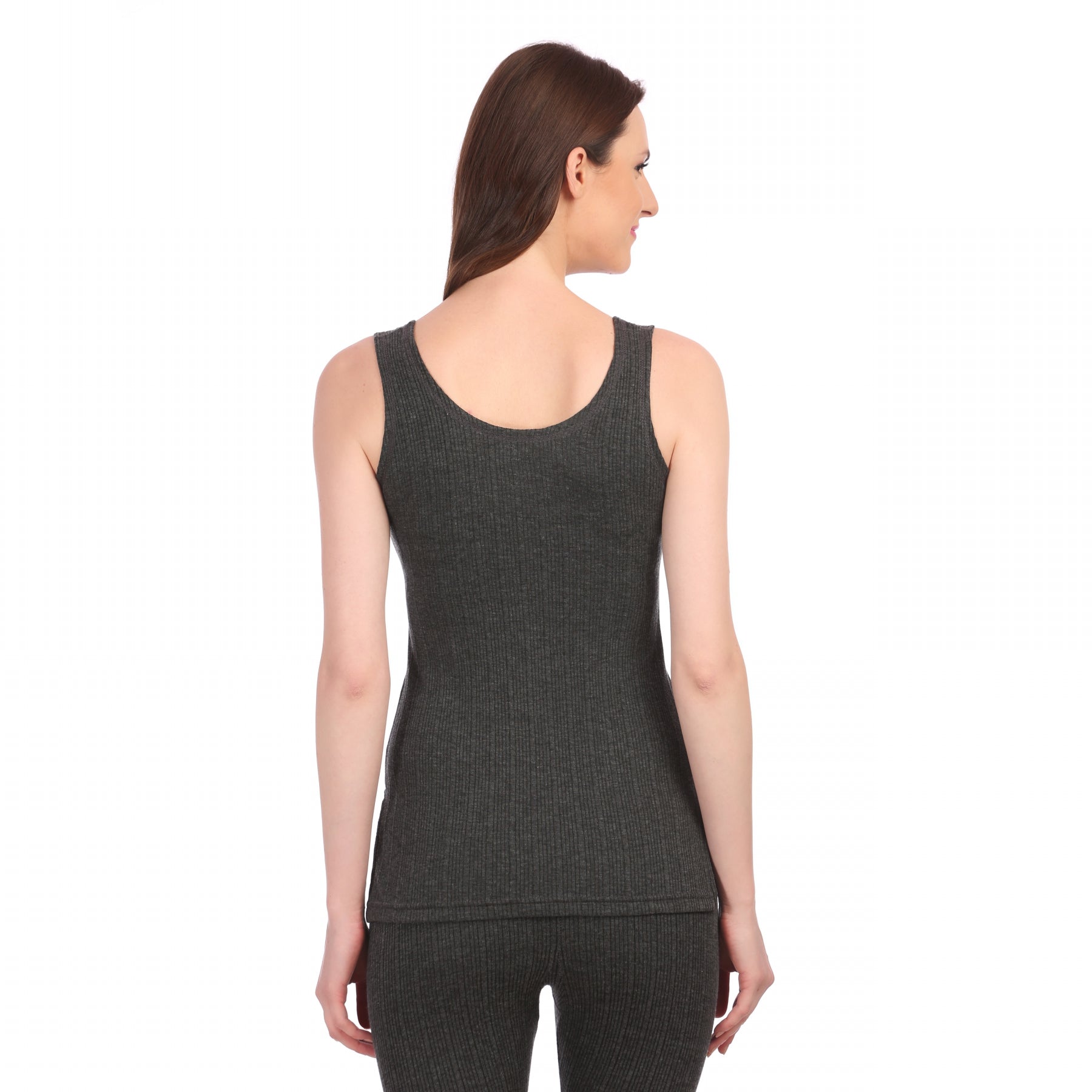 Neva Sleeveless Slip Thermal Upper for Women Anthra