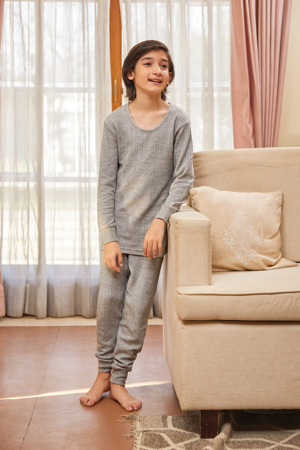Neva thermal Set For Kids (Esancia)- Milange Grey