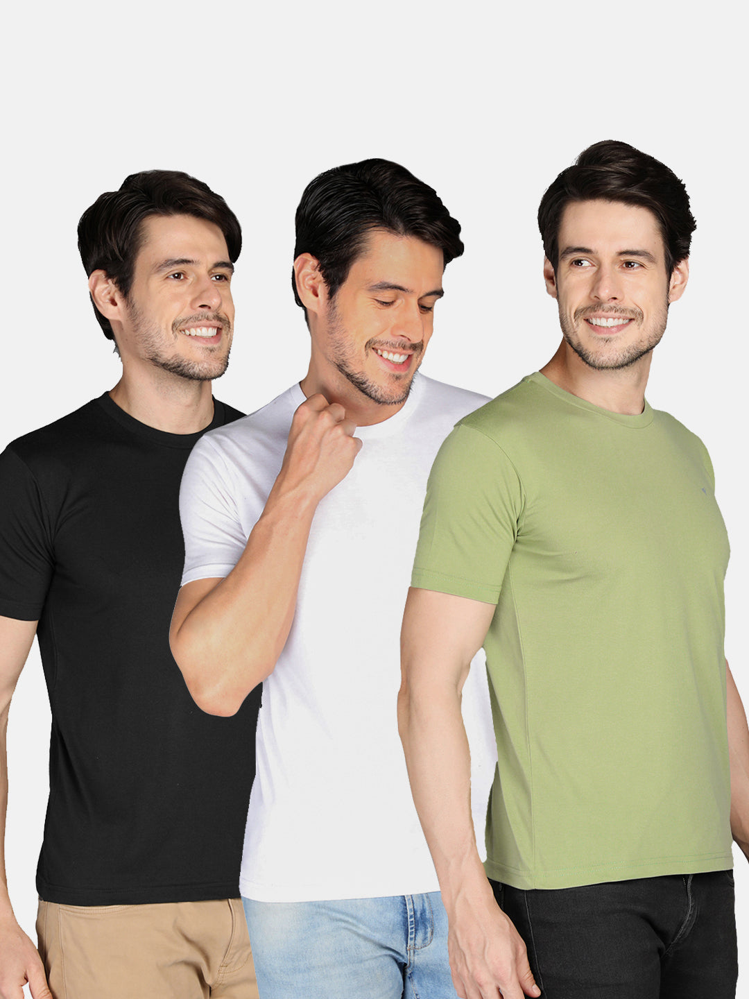 Neva Men Round Neck T-shirt Pack of 3Pcs