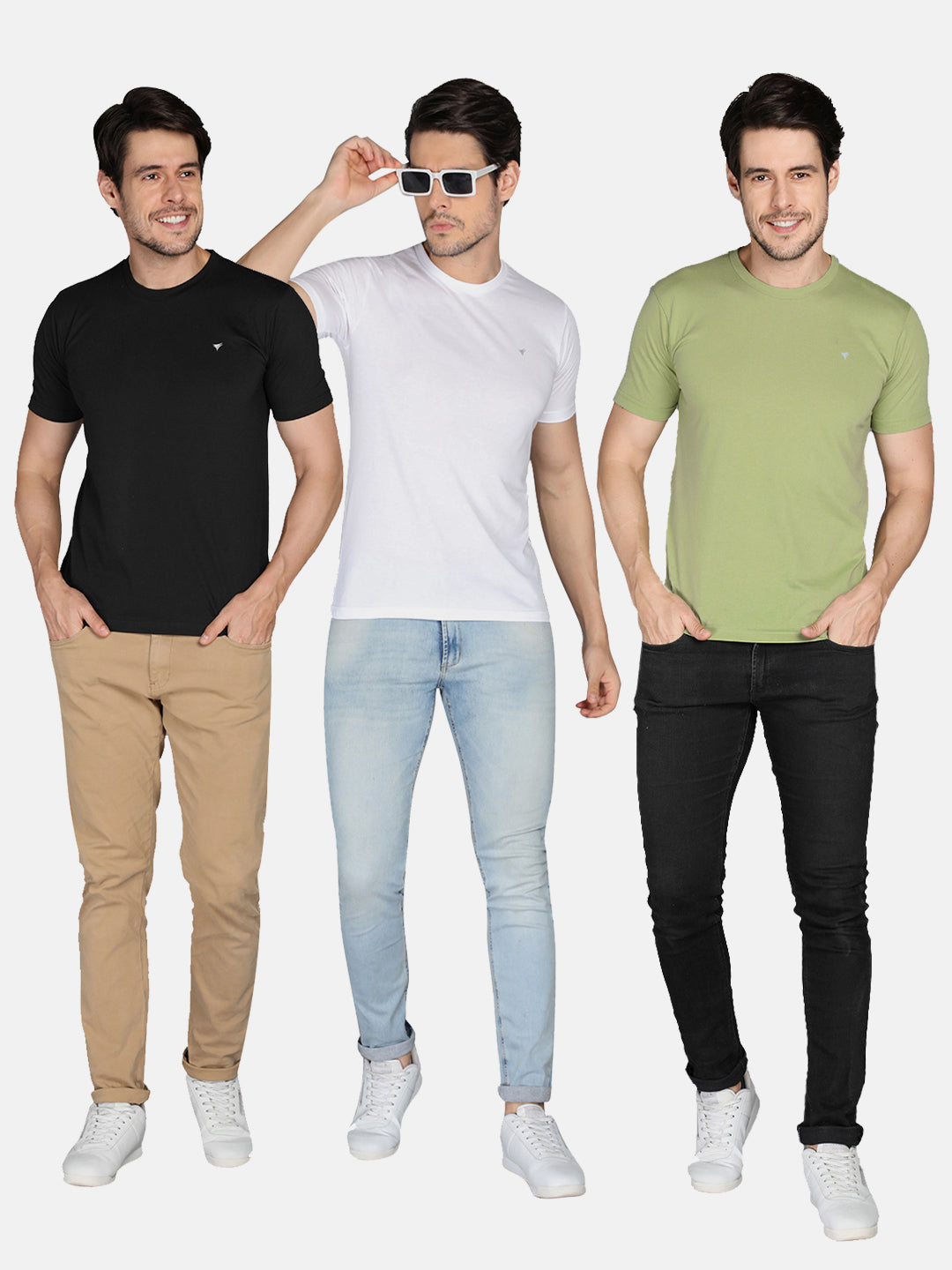 Neva Men Round Neck T-shirt Pack of 3Pcs
