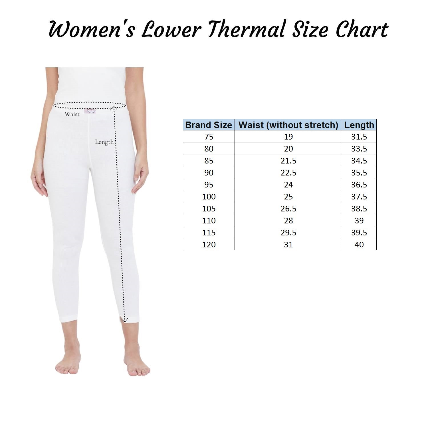 Neva Modal Warmer/Thermal Lower for Women with Elasticated Waistband