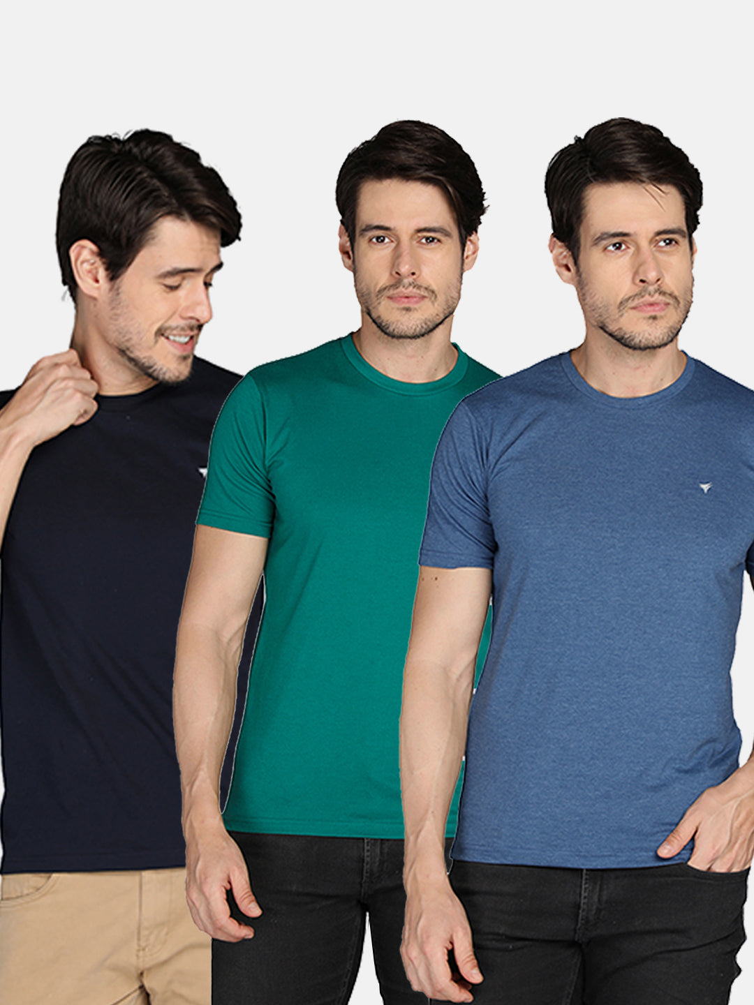 Neva Men Round Neck T-shirt Pack of 3Pcs