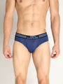 Neva Koolin Men's Solid Underwear Brief in Maroon, Navy, Air Force, Olive Collection (Pack of 4)