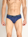 Neva Koolin Men's Solid Underwear Brief in Maroon, Black, Air Force, Dark Grey Collection (Pack of 4)