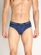 Neva Koolin Men's Solid Underwear Brief in Navy, Air Force, Maroon, Olive Collection (Pack of 4)