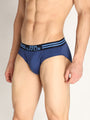 Neva Koolin Men's Solid Underwear Brief in Maroon, Navy, Air Force, Olive Collection (Pack of 4)