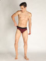 Neva Koolin Men's Printed Underwear Brief - Maroon, Pista, White, Dark Grey Collection (Pack of 4)