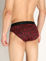 Neva Koolin Men's Printed Underwear Brief - Maroon, Pista, White, Dark Grey Collection (Pack of 4)