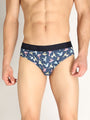 Neva Koolin Men's Printed Underwear Brief - Maroon, Pista, White, Dark Grey Collection (Pack of 4)