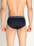 Neva Koolin Men's Solid Underwear Brief in Navy, Air Force, Maroon, Olive Collection (Pack of 4)