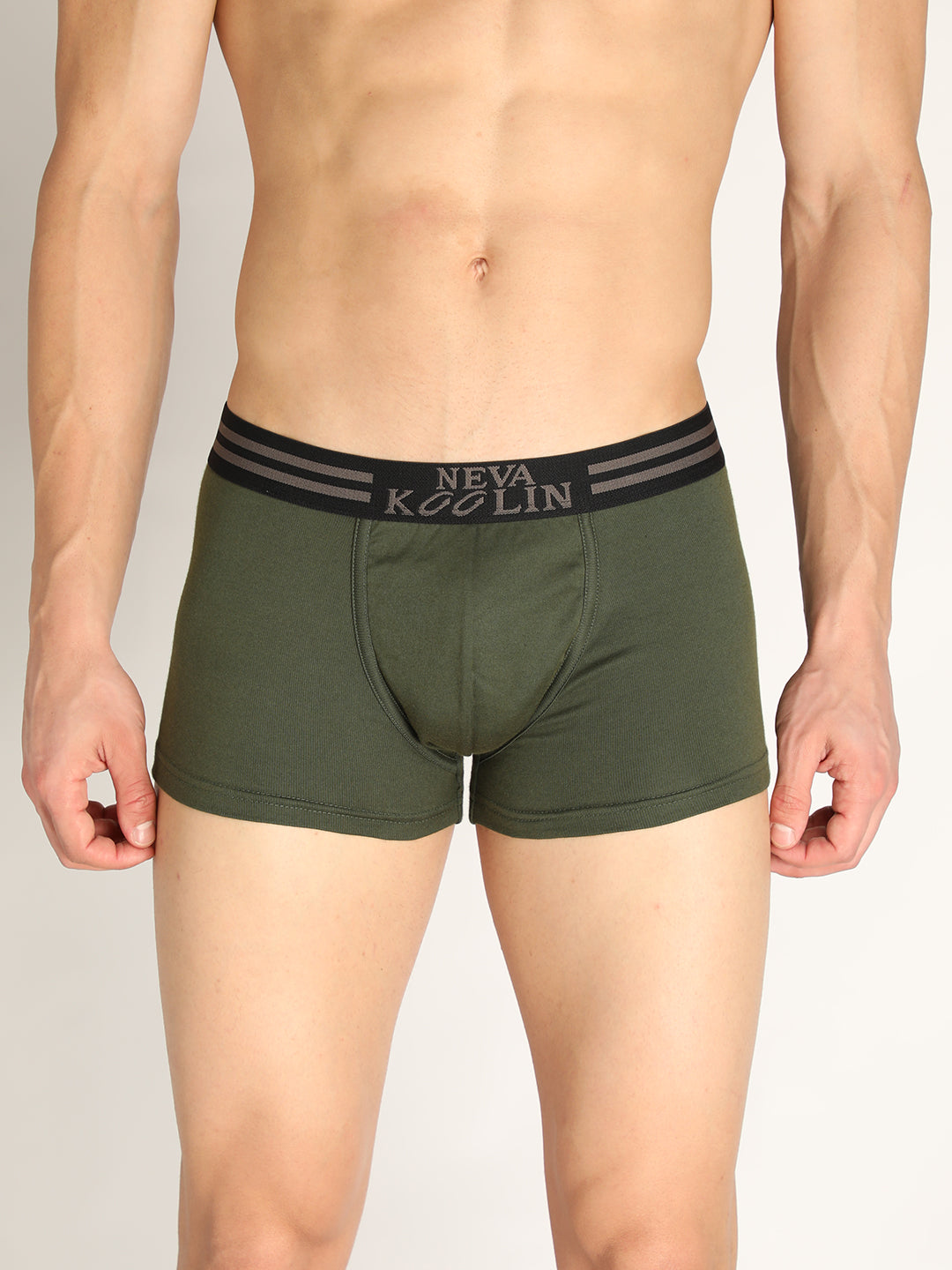 Neva koolin Solid Ultra Short Trunk Underwear for Men- Navy, Maroon, Olive Collection (Pack of 3)