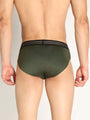 Neva Koolin Men's Solid Underwear Brief in Maroon, Navy, Air Force, Olive Collection (Pack of 4)