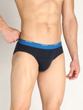 Neva Men Pure Cotton Solid V Shape Brief-Navy- Single Pcs Pack