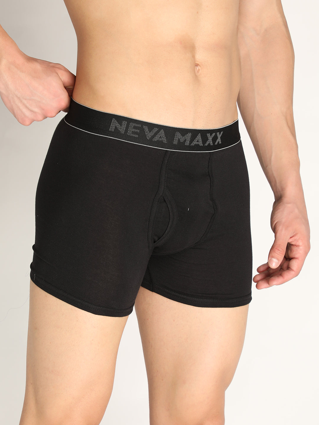 Neva Men Pure Cotton Solid Trunk -Black- Single Pcs Pack