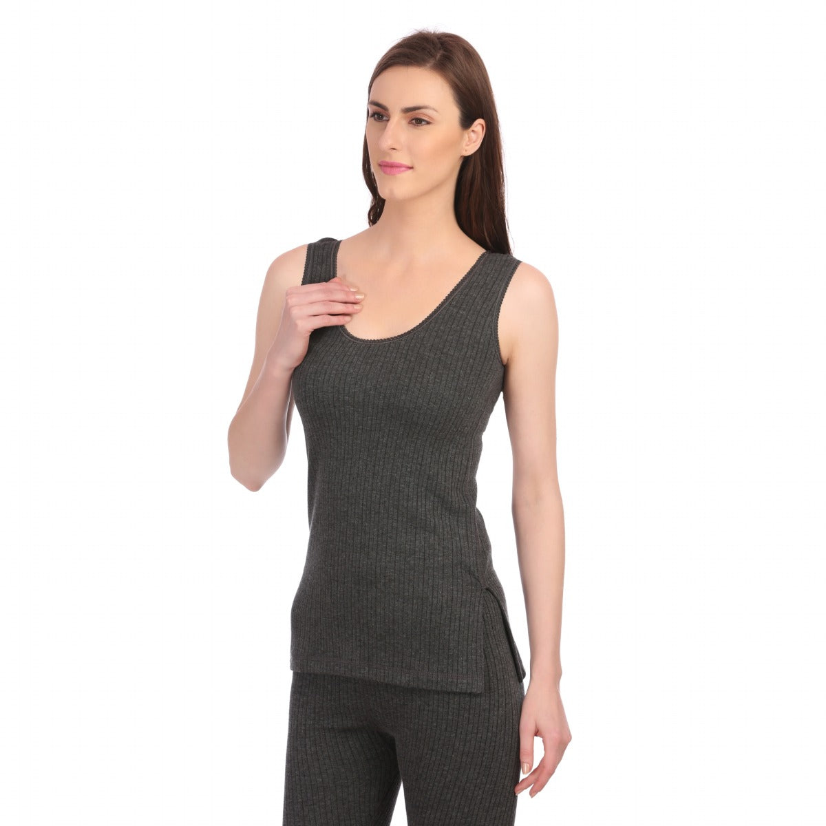 Neva Modal Deep Scoop Neck Sleeveless Thermal Upper for Women