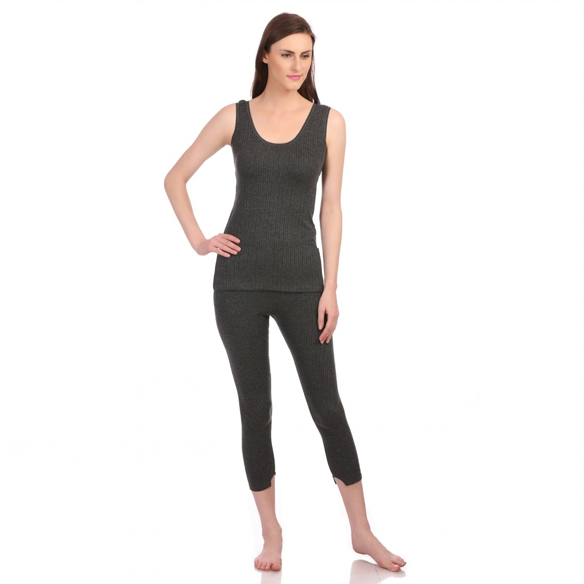 Neva Modal Deep Scoop Neck Sleeveless Thermal Upper for Women